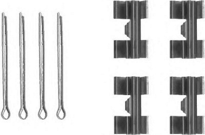 HELLA PAGID 8dz355203451 -  Комплектующие, колодки дискового тормоза